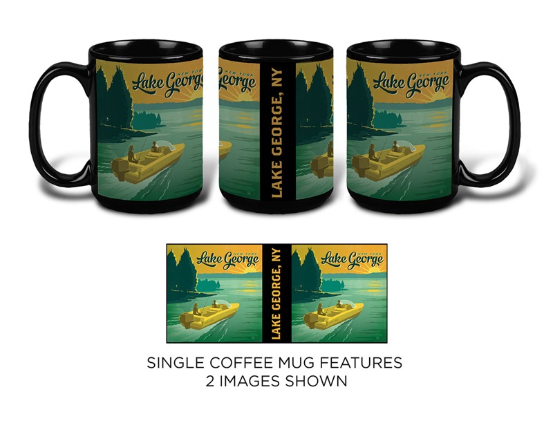 Lake George Boat Mug| National Parks Themed Mugs