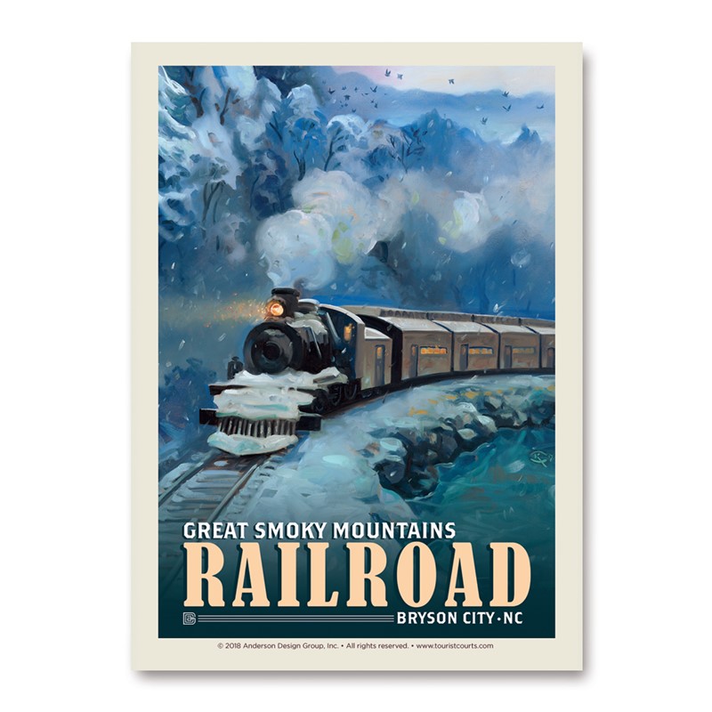 GSM Railroad Little River Railroad Vert Sticker | Vertical Sticker