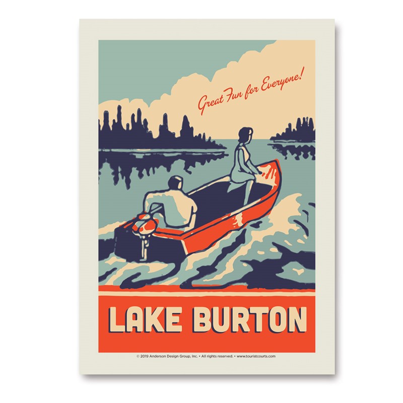 Lake Burton Go Boating! Vert Sticker| Vertical Sticker
