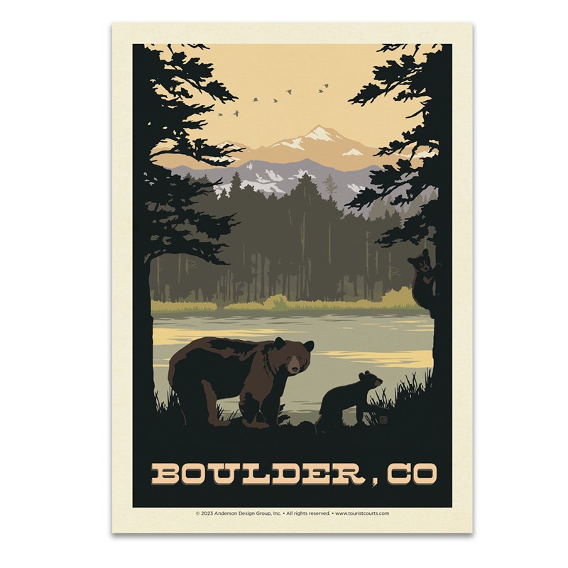 Boulder Colorado Bears| Postcards