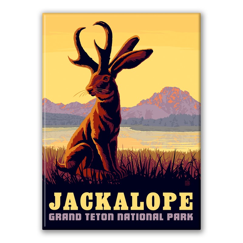 Grand Teton NP Jackalope | American Made Magnet