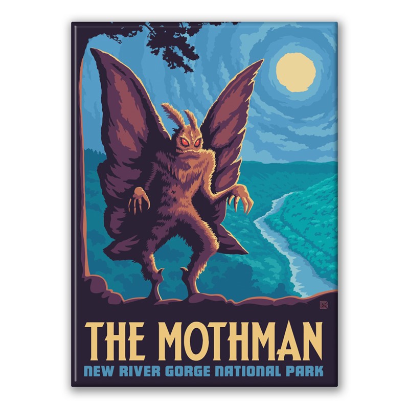 New River Gorge NP Mothman Magnet| American Made