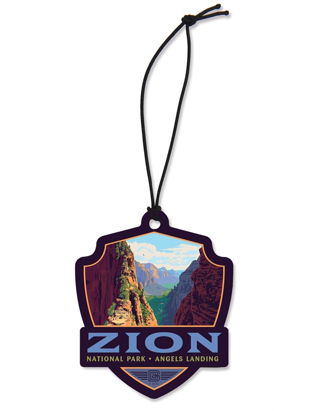 Zion NP Ascent to Angels Landing Wood Ornament | American Made