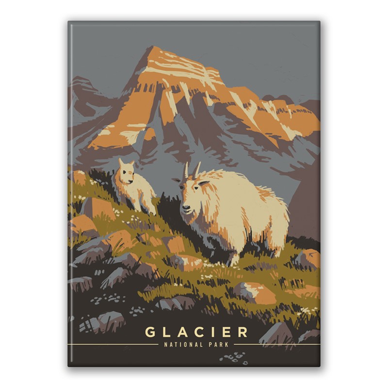 Glacier NP Mama Goat Magnet| American Made