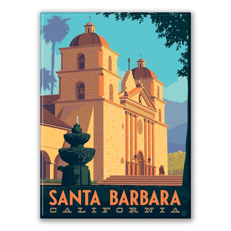 Santa Barbara CA Magnet| Made in the USA