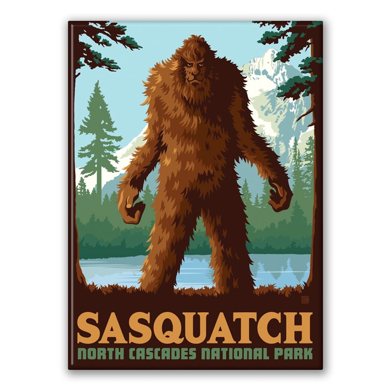 North Cascades NP Sasquatch Magnet| American Made Magnet