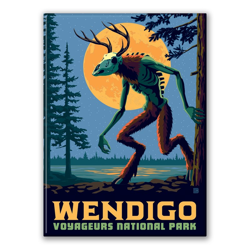 Voyageurs NP The Wendigo Magnet | Metal Magnet