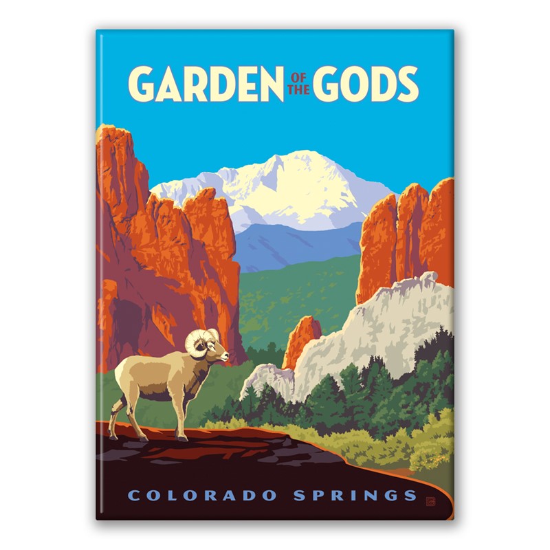 Garden of the Gods CO Bighorn Sheep Magnet| American Made Magnet