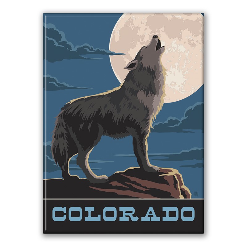 Colorado Wolf Magnet| American Made Magnet