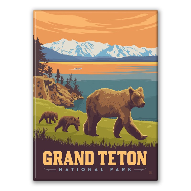 Grand Teton Bears Magnet| American Made Magnet