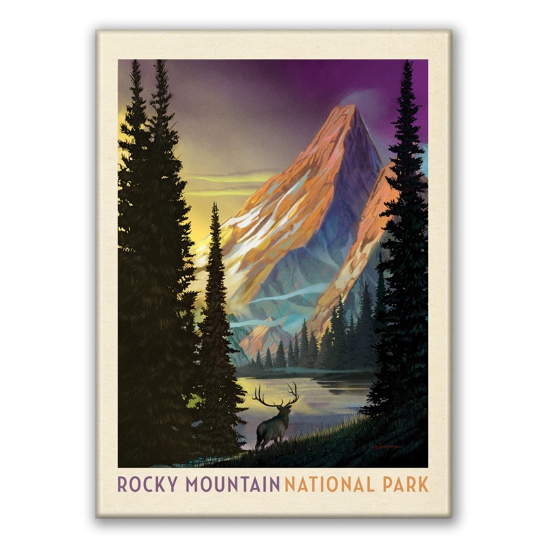 Rocky Mountain NP Pyramid Peak Magnet| American Made Magnet