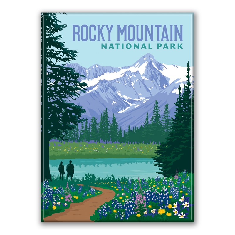 Rocky Mountain NP Wildflowers Magnet| American Made Magnet