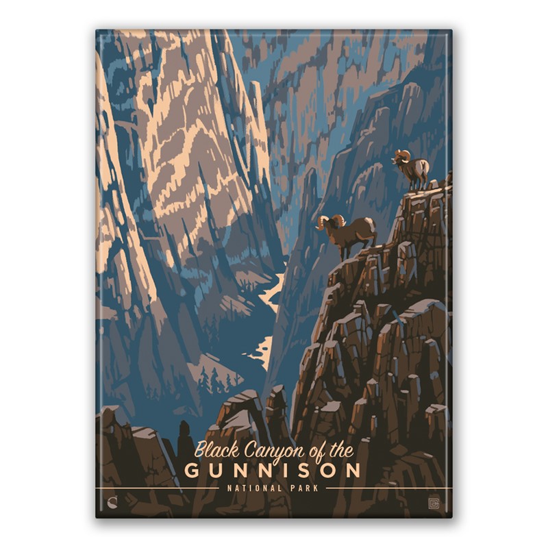 Black Canyon of the Gunnison NP Surefooted Magnet| American Made Magnet