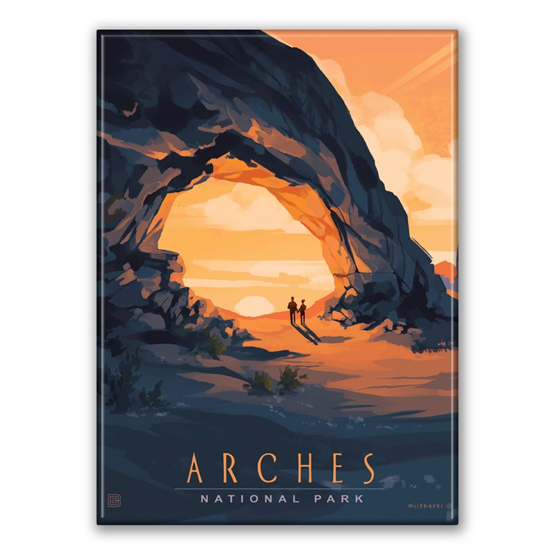 Arches NP Daybreak Magnet | Made in America