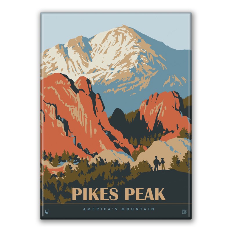 Pikes Peak CO Hikers Delight Magnet| American Made Magnet