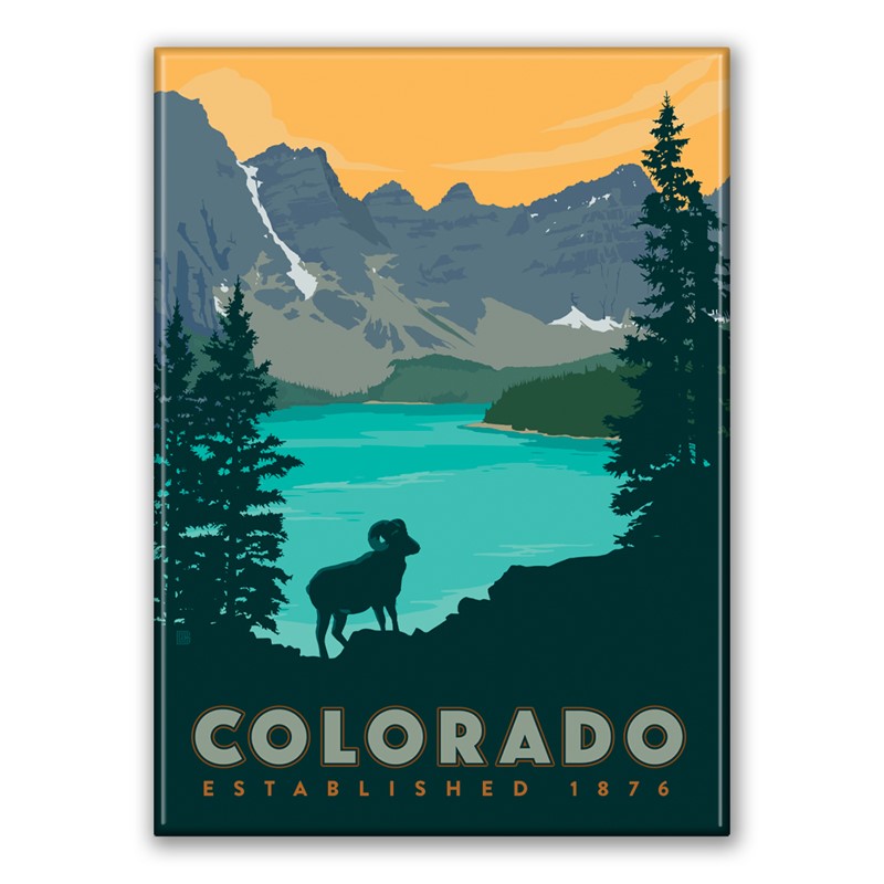 Colorado Big Horn Magnet| American Made Magnet