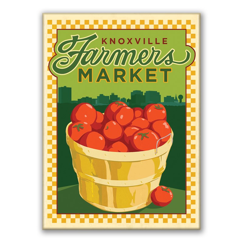 Farmers Market Knoxville Magnet| Metal Magnet