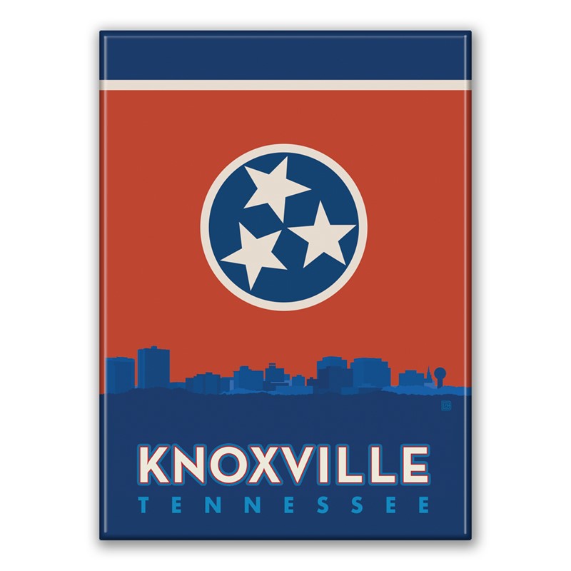 State Flag Knox Skyline Magnet| Metal Magnet