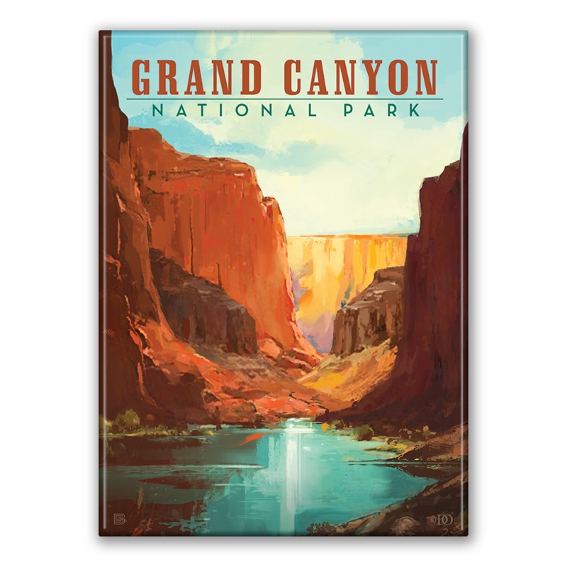 Grand Canyon NP Vermilion Landscape Magnet | Made in the USA
