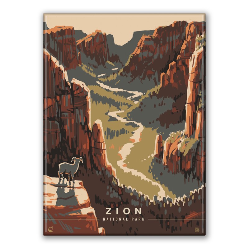 Zion NP Majestic Valley View Magnet | Made in the USA