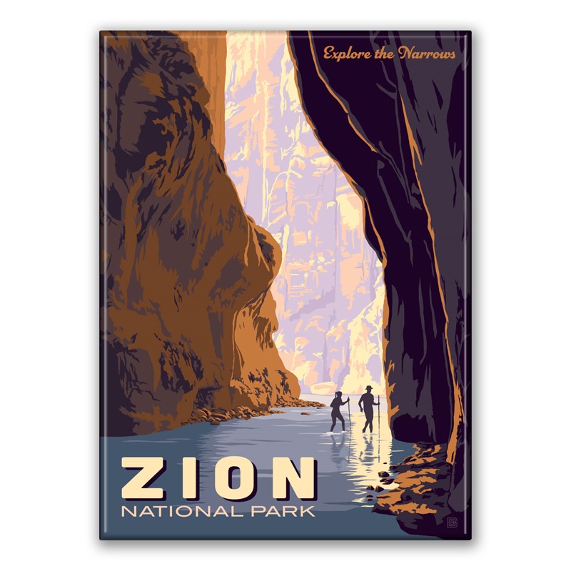 Zion NP Explore the Narrows Magnet | Made in the USA