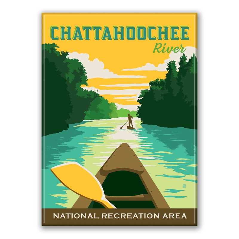Chattahoochee River Magnet| Metal Magnet