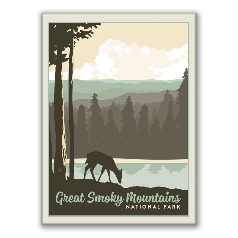 Great Smoky Mountains I'd Rather Be Outside| Metal Magnet