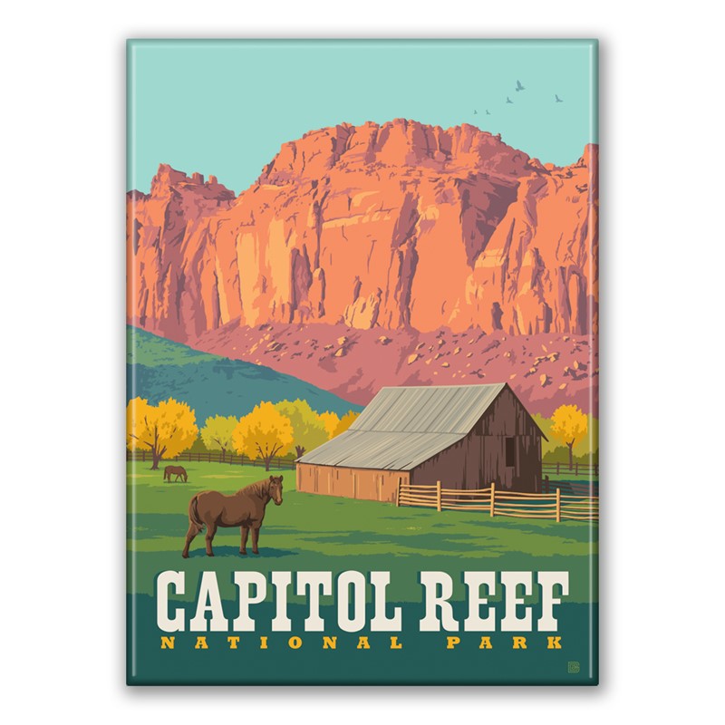 Capitol Reef NP Fruita Barn Magnet | Metal Magnet