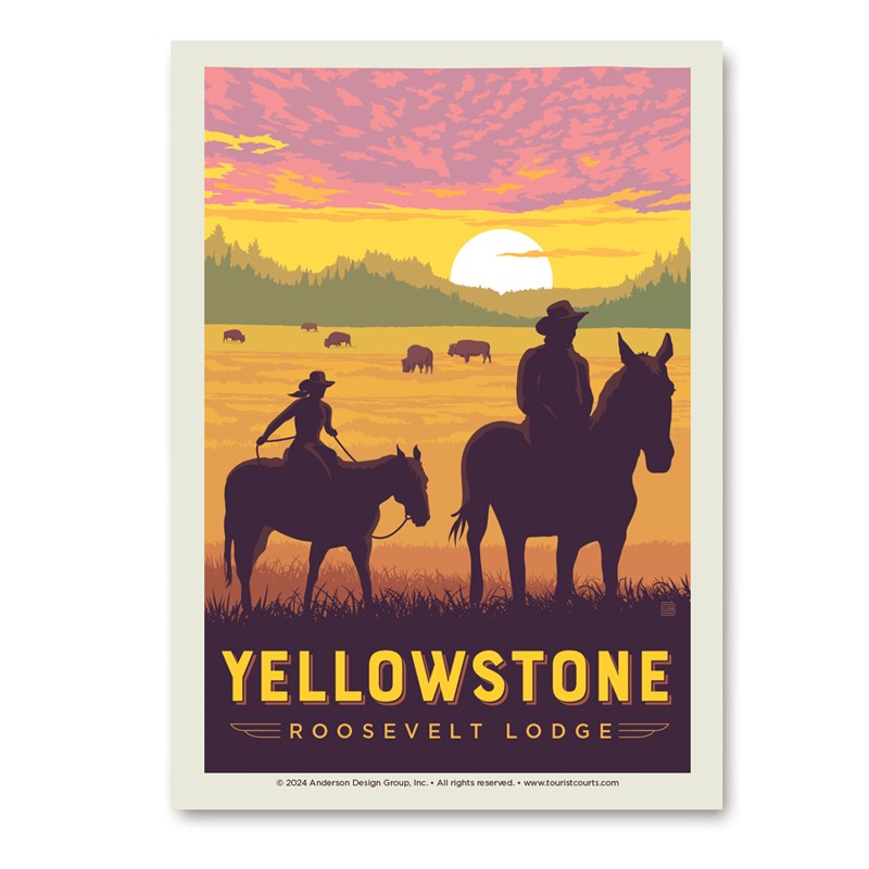Yellowstone Roosevelt Lodge Riders Vert Sticker| Made in the USA