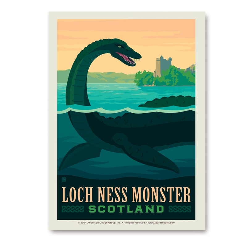 Mythical Creatures Loch Ness Monster Vert Sticker| Vertical Sticker