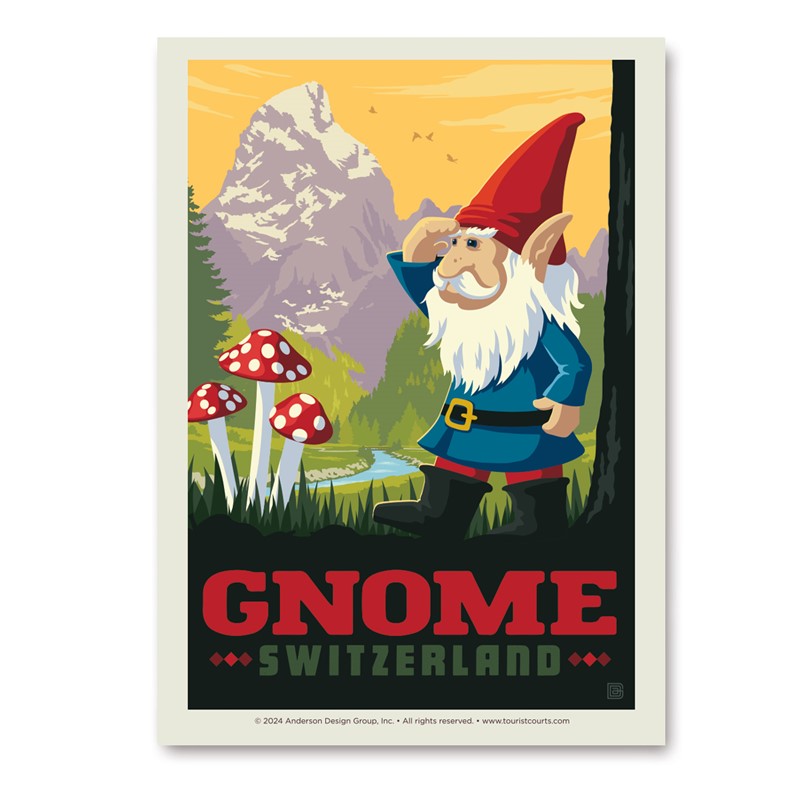 Mythical Creatures Swiss Gnome Vert Sticker| Vertical Sticker