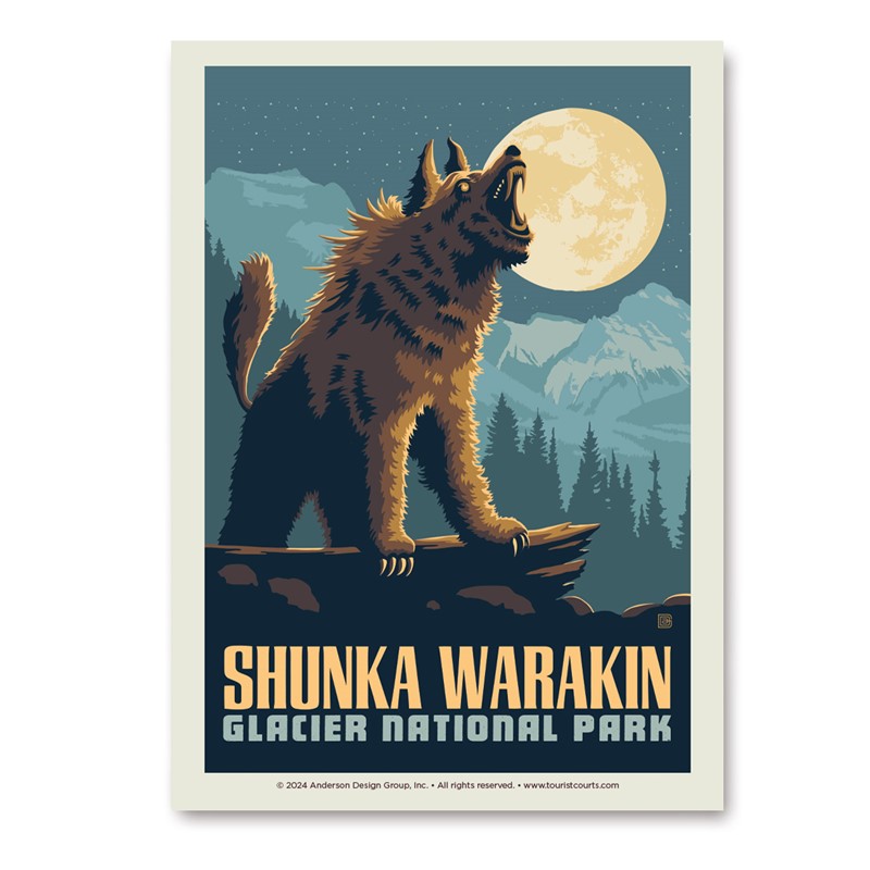 Glacier NP Shunka Warakin Vert Sticker| Vertical Sticker