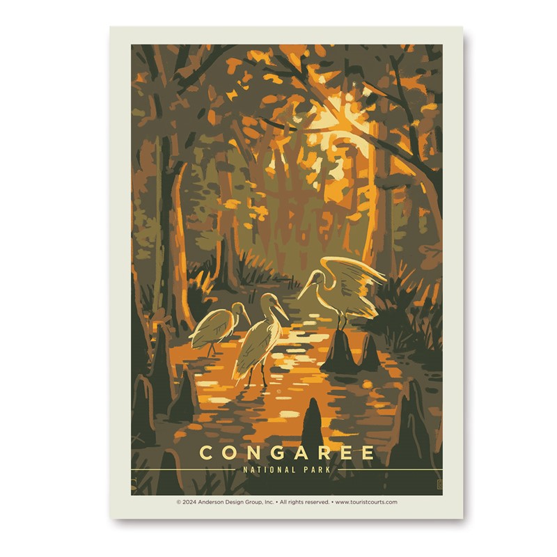 Congaree NP Daybreak Vert Sticker | Vertical Sticker