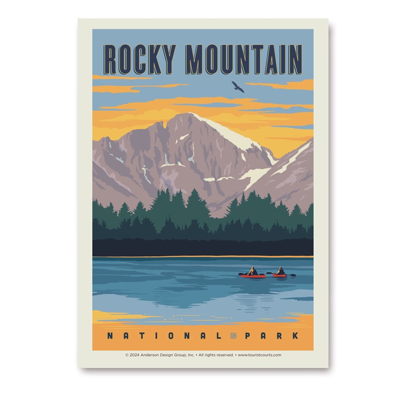 Rocky Mountain NP Kayakers| Vertical Sticker