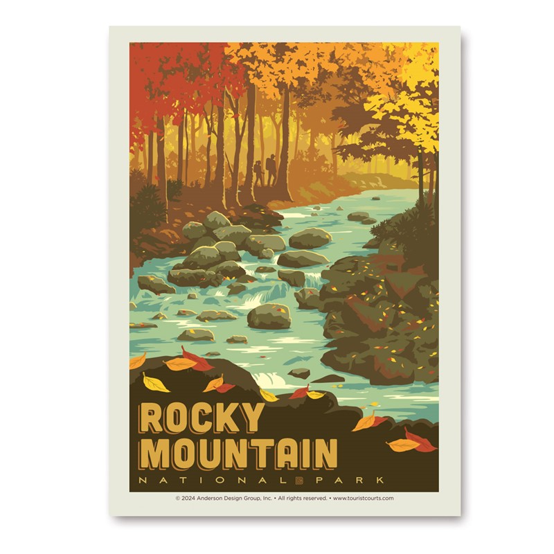 Rocky Mountain NP Creek| Vertical Sticker