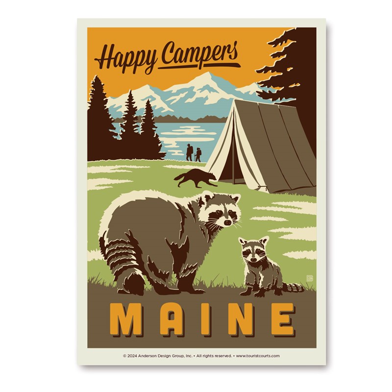 ME Happy Campers | Vertical Sticker
