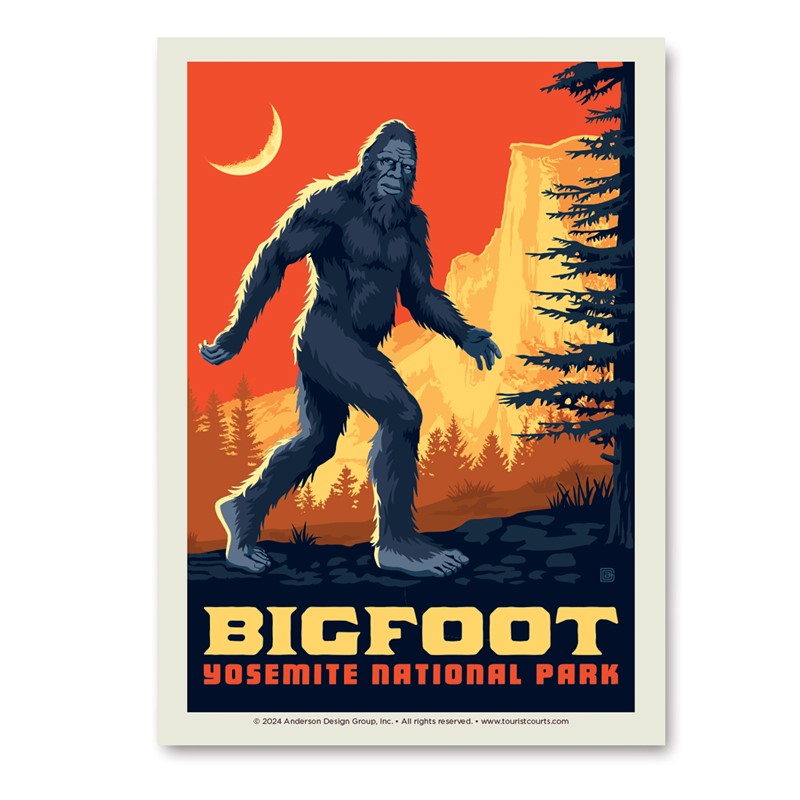 Yosemite NP Bigfoot Vert Sticker| Made in the USA