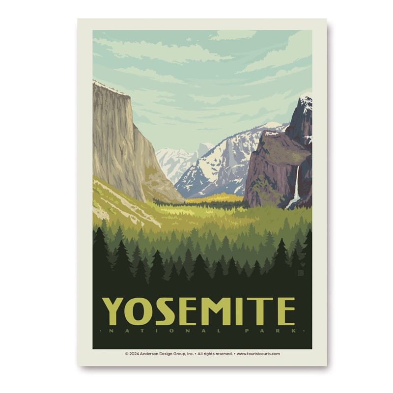 Yosemite NP Valley Vert Sticker| Made in the USA