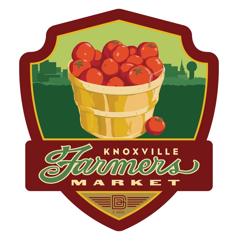 Farmer's Market Knoxville Emblem Sticker| Made in the USA