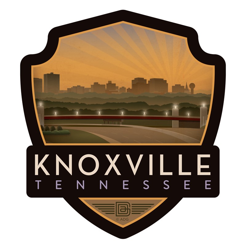Knoxville Skyline Emblem Sticker| Made in the USA