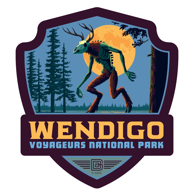 Voyageurs NP The Wendigo Emblem Sticker| Made in the USA