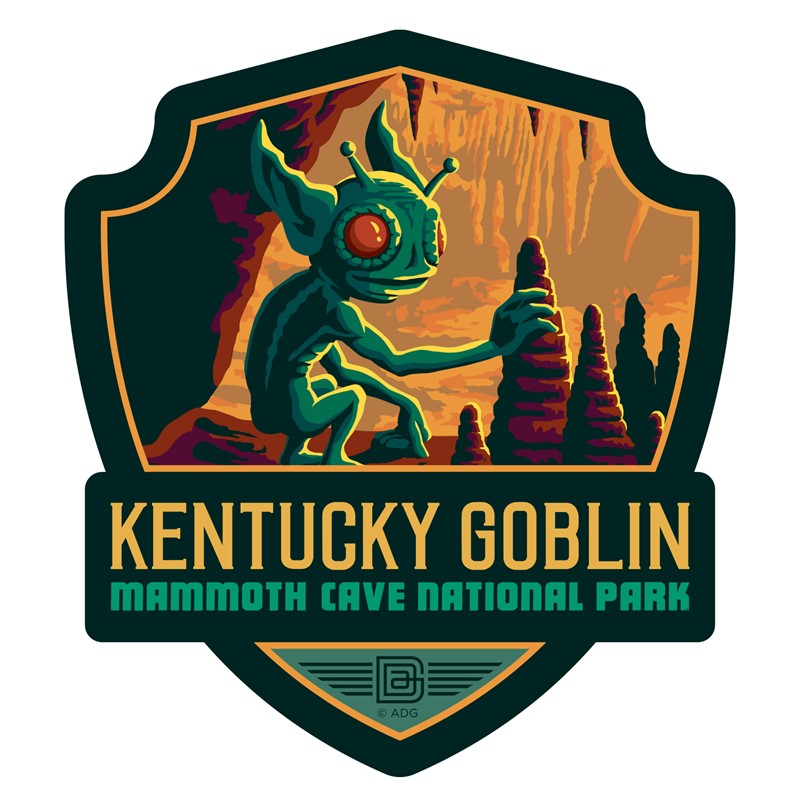 Mammoth Cave NP Kentucky Goblin Emblem Sticker| Made in the USA