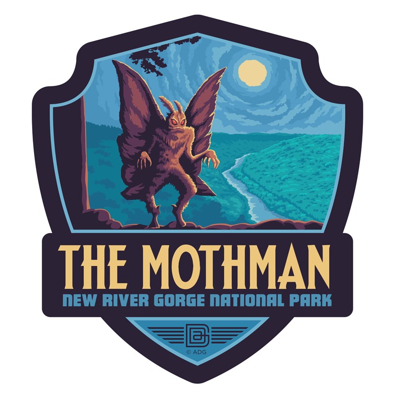 New River Gorge NP The Mothman Emblem Sticker| Made in the USA
