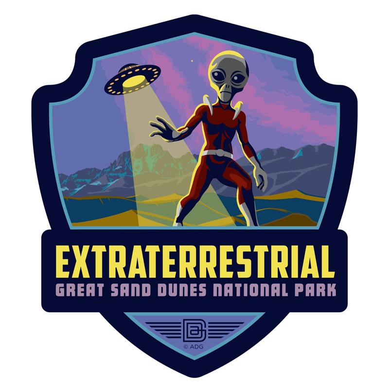 Great Sand Dunes NP Extraterrestrials Emblem Sticker| Made in the USA