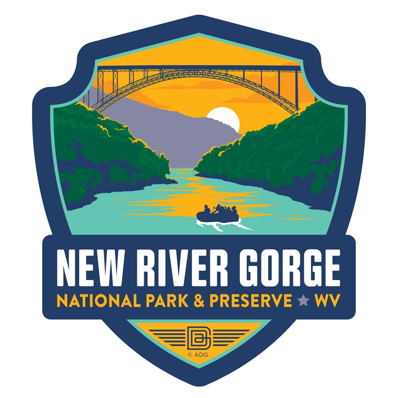New River Gorge Emblem Sticker | American Made