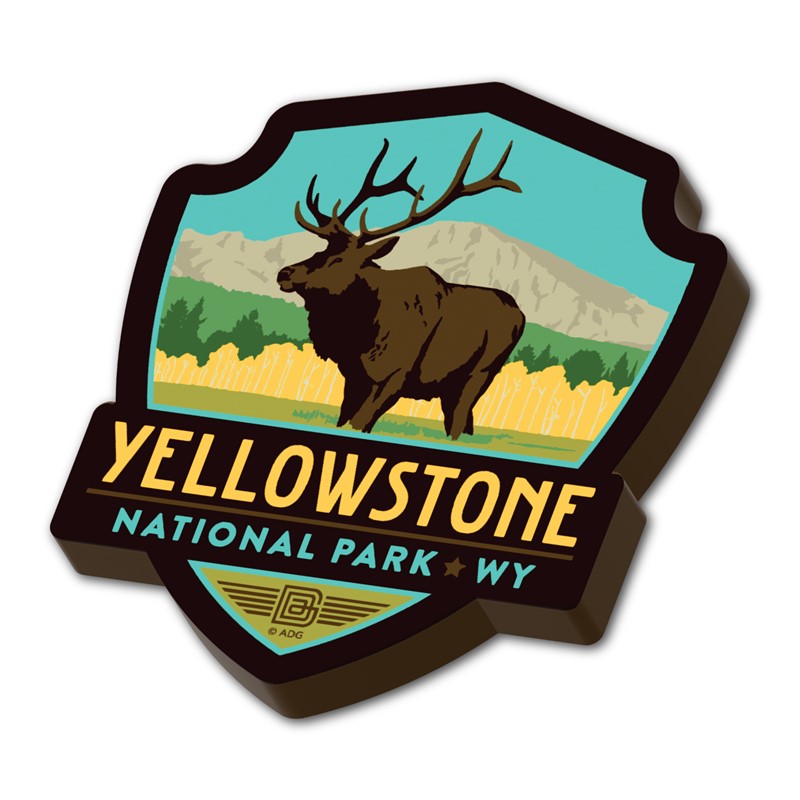 Yellowstone NP Elk Emblem WM | American Made