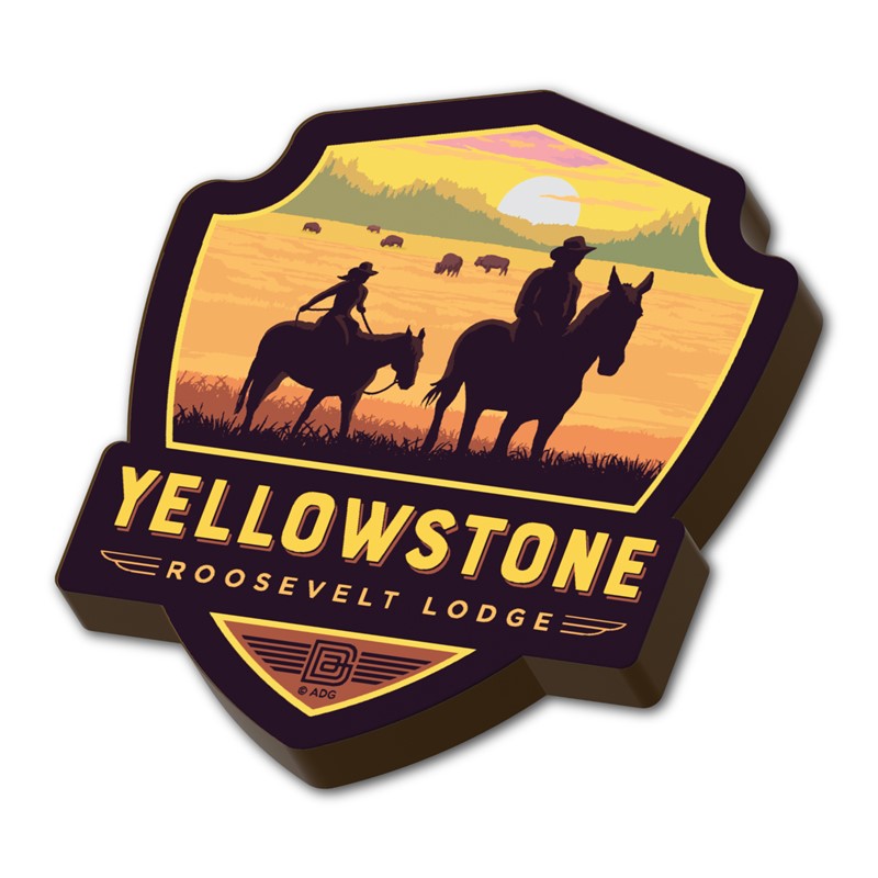 Yellowstone NP Elk Emblem WM | American Made