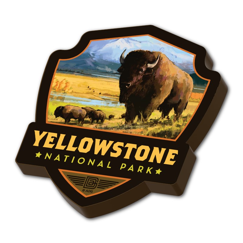 Yellowstone NP American Bison Emblem WM | American Made