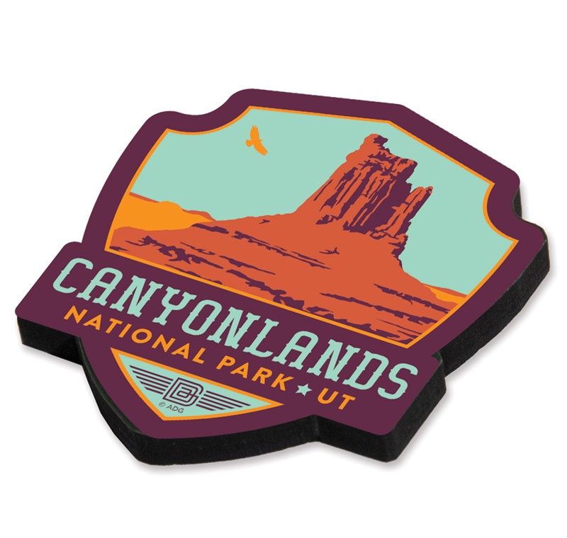 Canyonlands NP Emblem Wood Magnet | American Made