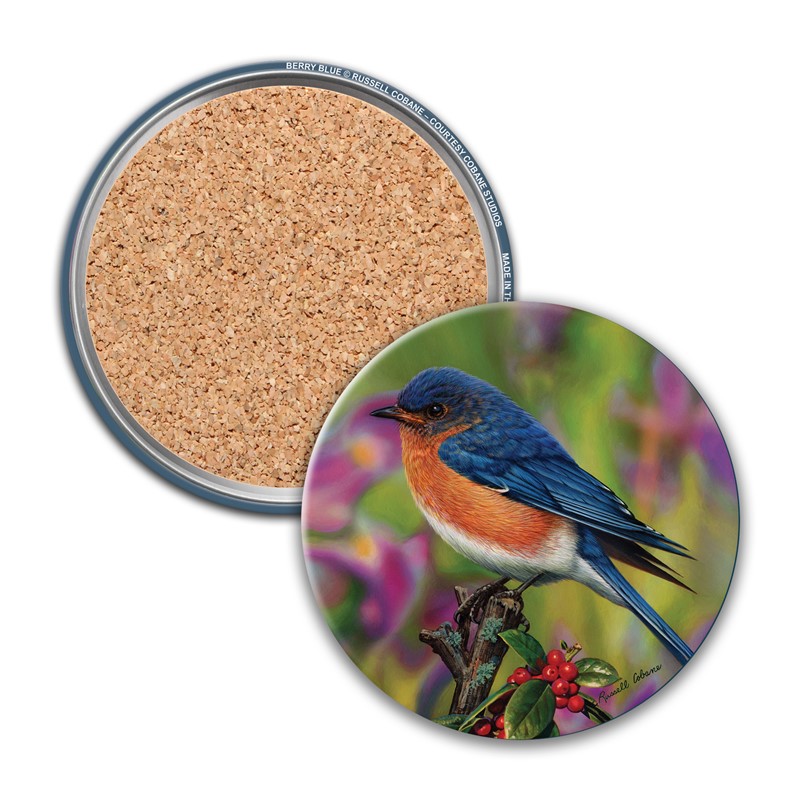 Berry Blue Circle Coaster